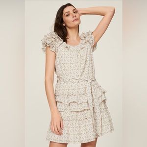 Marissa Webb Collective - Pink Ditsy Ruffle Dress